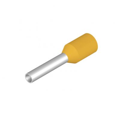 WEIDMULLER H1,0/14 GE Końcówka tulejkowa, izolowany, 1 mm², Długość odizolowania: 10 mm, żółty 0463000000 /500szt./ (0463000000)
